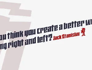 Jack Stanislav font