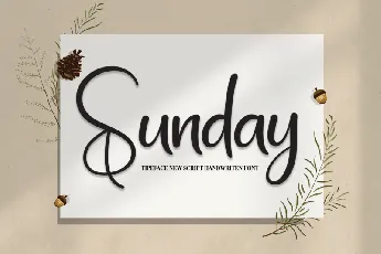 Sunday Script Typeface font