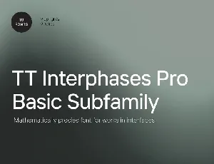 TT Interphases Pro Family font