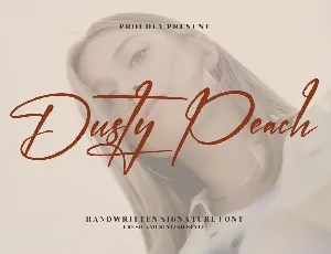 Dusty Peach font