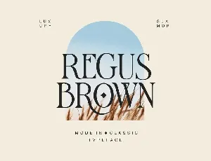 Regus Brown font