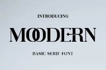 Moodern Typeface font