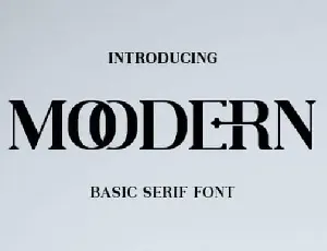 Moodern Typeface font