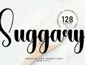 Suggary Script font