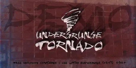 Undergrunge Tornado font