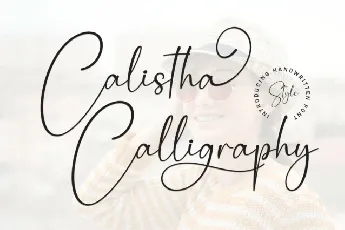 Calistha Calligraphy font