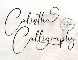 Calistha Calligraphy font