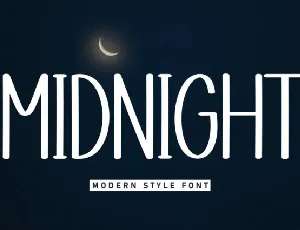 Midnight Display font