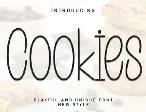 Cookies Display font