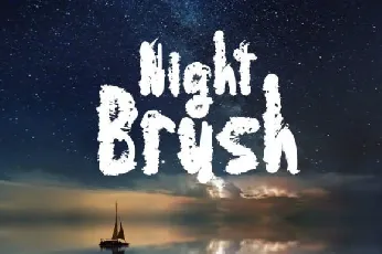 Night Brush font