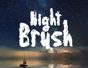 Night Brush font