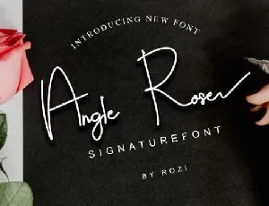 Angle Rose Signature font