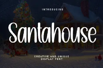 Santahouse Display font