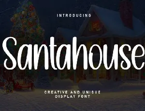 Santahouse Display font