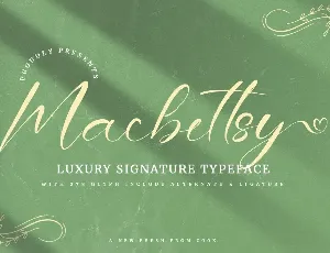 Macbettsy font