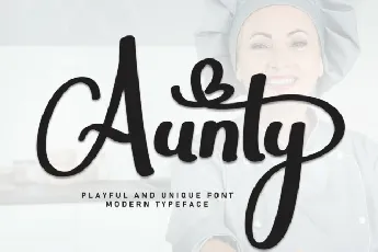 Aunty Script font