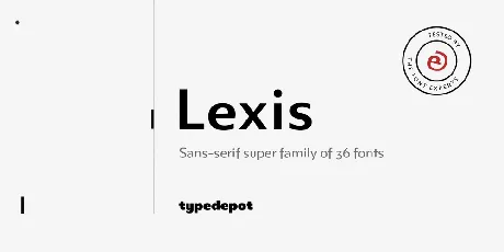 Lexis Family font