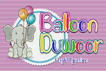 Balloon Duwoor font