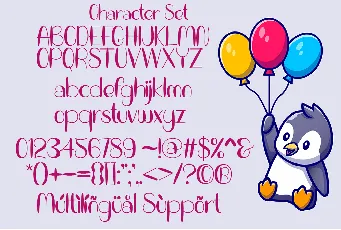 Balloon Duwoor font