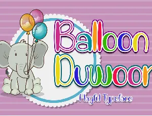 Balloon Duwoor font