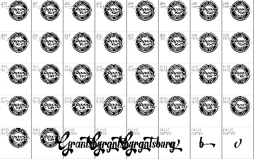 Grantsburg Demo font