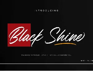 Black Shine font