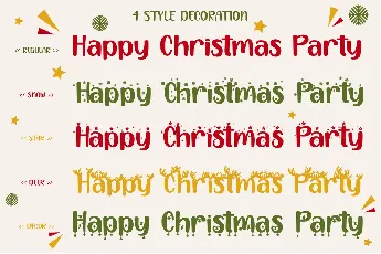 HappyChristmasParty font