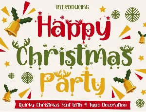 HappyChristmasParty font