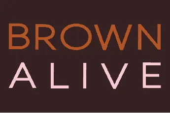 Brown Alive font