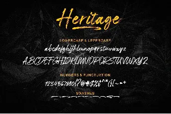 Heritage Free font