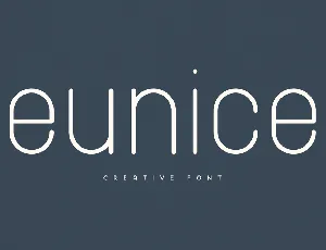 Eunice font