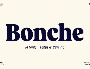 Bonche Family font