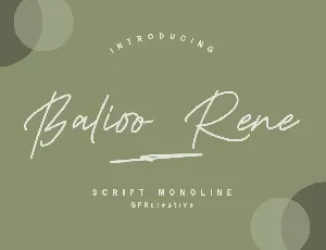 Balioo Rene font