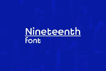 Nineteenth font