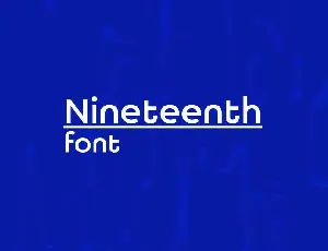 Nineteenth font