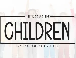 Children Display font