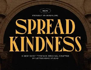 Spread Kindness font