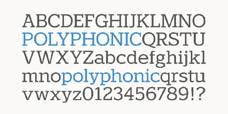 Polyphonic font