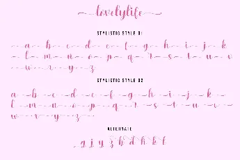 Lovelylife font