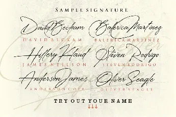 Manchester Signature font