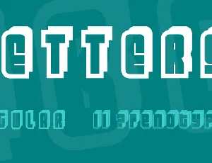 Letters font