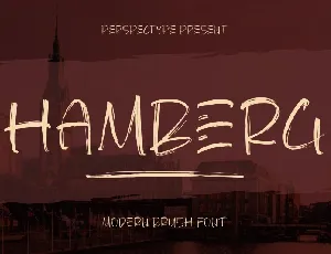 Hamberg Brush font