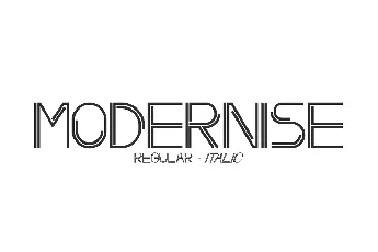 Modernise font