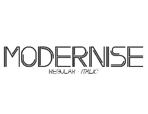 Modernise font