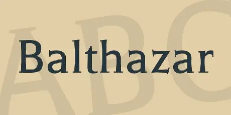 Balthazar font