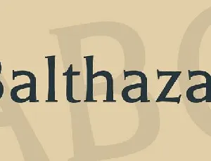 Balthazar font