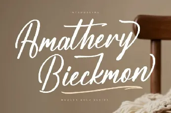 Amathery Bieckmon font