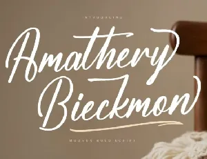 Amathery Bieckmon font