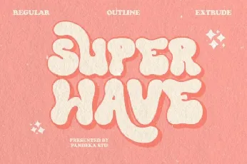 Super Wave font