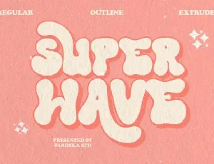 Super Wave font